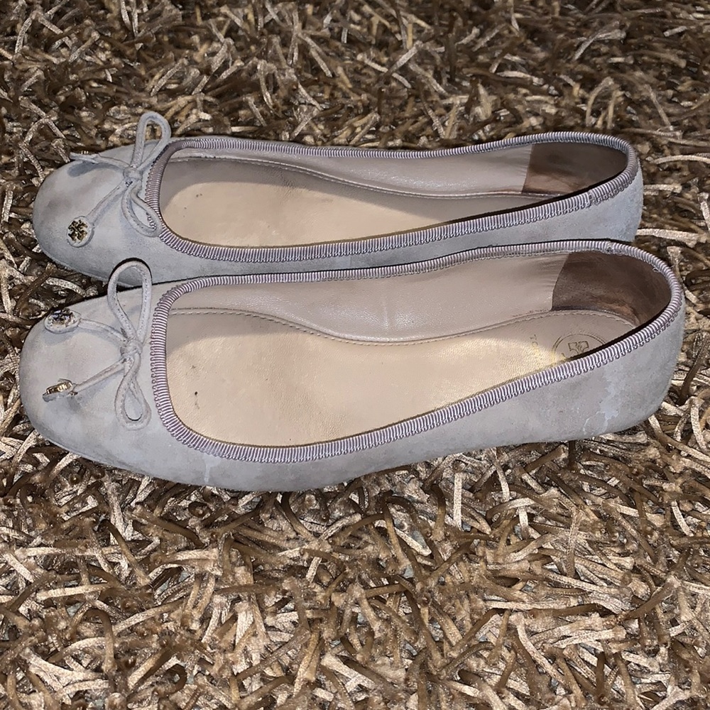 Tory Burch suede ballerina flats size 8